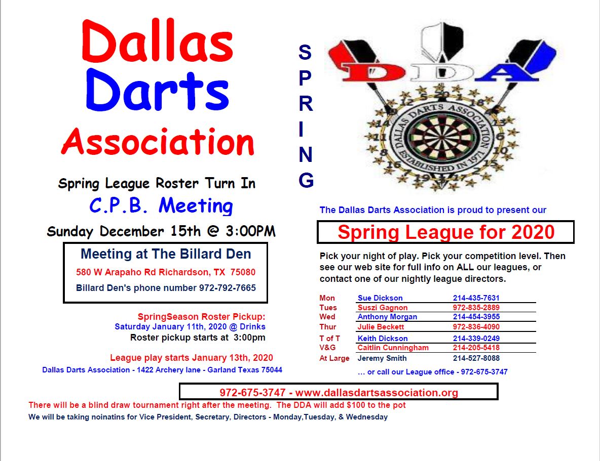 Dallas Darts Association Sharper Than Ever!